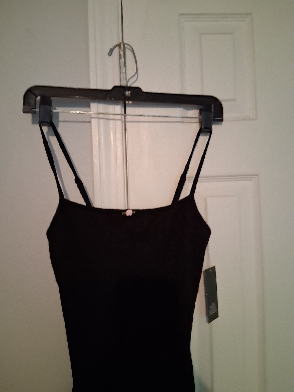 wild fable Black Double-Strap Tank Top